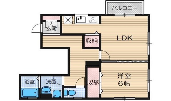 エベ竹橋の物件間取画像